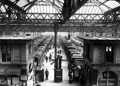 Interior of Charing Cross Station, London by English Photographer